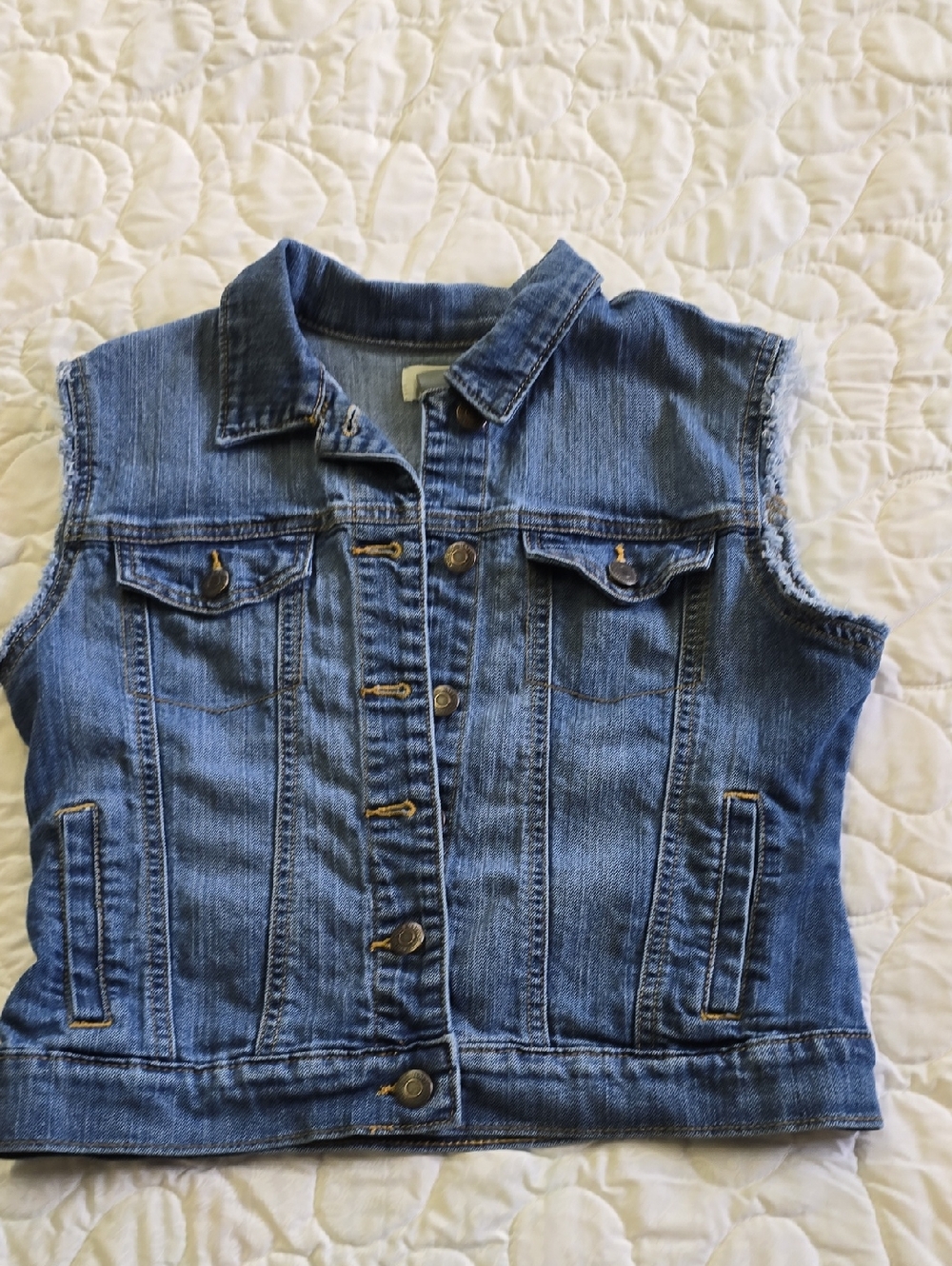 Old Navy Light Blue Denim Vest - Classic Casual Style